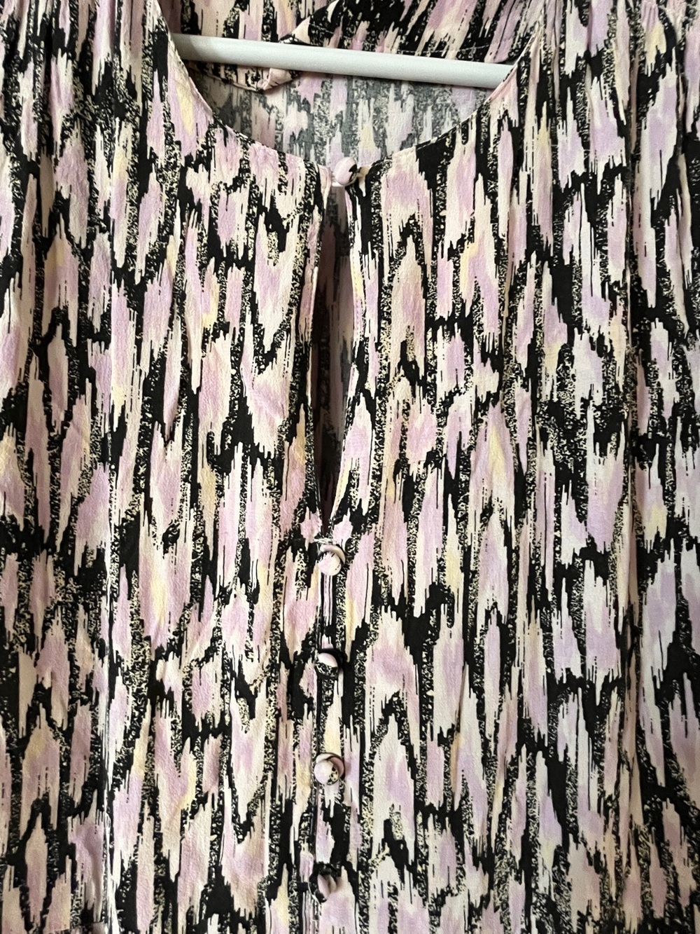 Scotch & Soda Pink and Black Tiered Maxi Dress - Picture 5 of 9